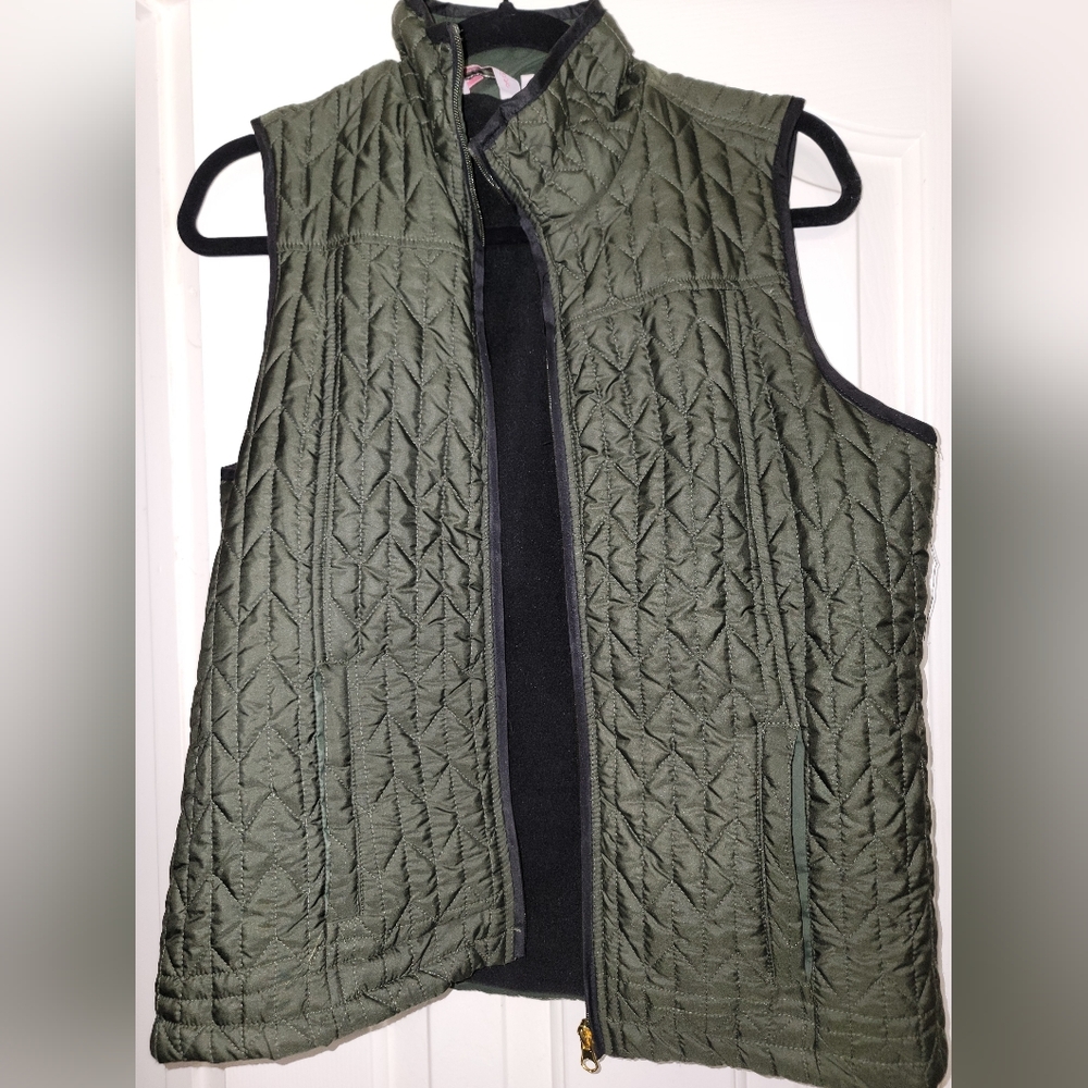 Green Quilted Vest
